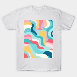 Autumn Nostalgia: Retro Pastel Doodle Delight T-Shirt